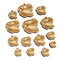 Tyrannosaurus Rex Skull Fossil Mini Wood Shape Charms Jewelry DIY Craft
